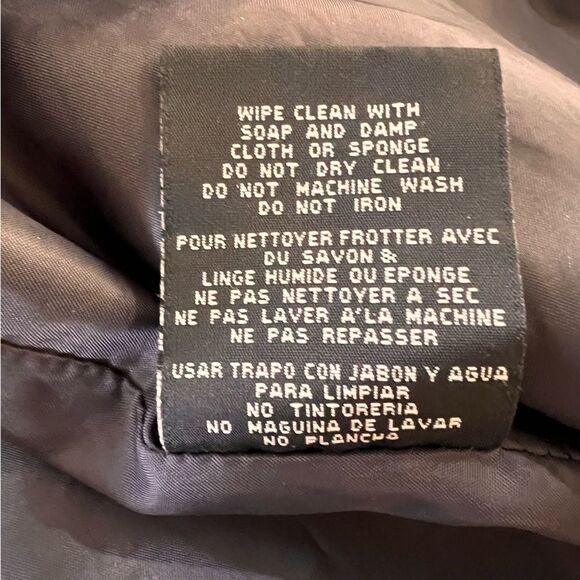 Beverly Hills Polo Club Faux Leather Moto Biker Jacket. Studded Navy. Size 3X - Picture 6 of 7